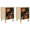 vidaXL Nattbordskap LOCHEM 2 stk. Sonoma eik 36 x 33 x 50 cm