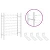 vidaXL Vinstativ for 48 flasker metall hvit