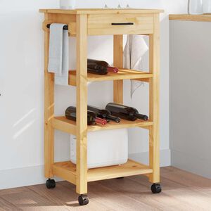 vidaXL Kj&oslash;kkenvogn MONZA 48x40x88,5 cm heltre furu