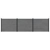 vidaXL Gjerdeplate 3 pcs WPC og Aluminium Gr&aring;