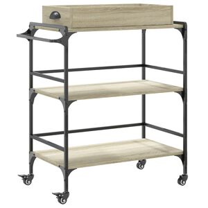 vidaXL Kj&oslash;kkentralle sonoma eik 81,5x41x92,5 cm konstruert tre