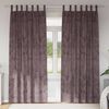 vidaXL Fl&oslash;yel Gardiner med gardiner 2 pcs Brun 225 x 140 cm Fl&oslash;yel