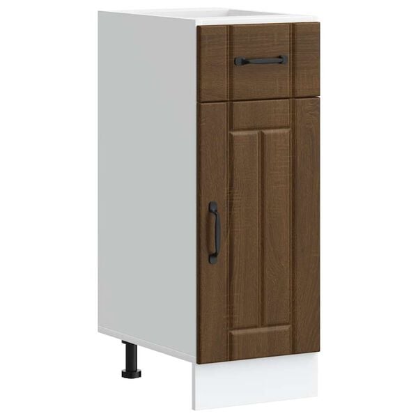 vidaXL Kj&oslash;kken underskap Lucca brun eik konstruert tre