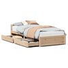 vidaXL Sengeramme uten madrass 75x190 cm heltre furu