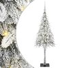 vidaXL Juletre med 150 LED med stativ Hvit 120 cm PE og st&aring;l