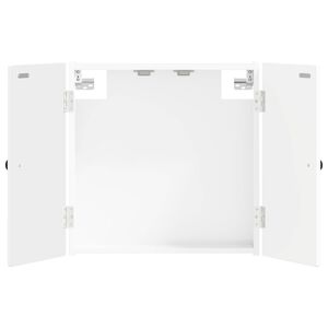 vidaXL Dartbrettskap EDE H&oslash;gglans hvit 52,5 x 10,5 x 53,5 cm