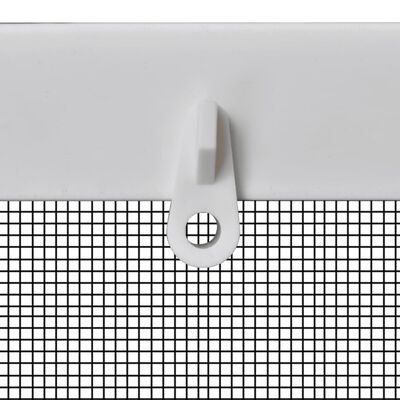 vidaXL Hvit insektskjerm for vinduer 130 x 150 cm