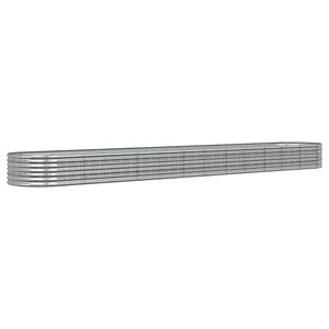 vidaXL H&oslash;ybed galvanisert st&aring;l 512x80x36 cm s&oslash;lv