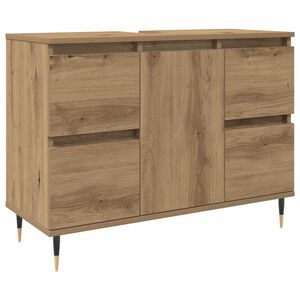 vidaXL Baderomsskap artisan eik 80x33x60 cm konstruert tre