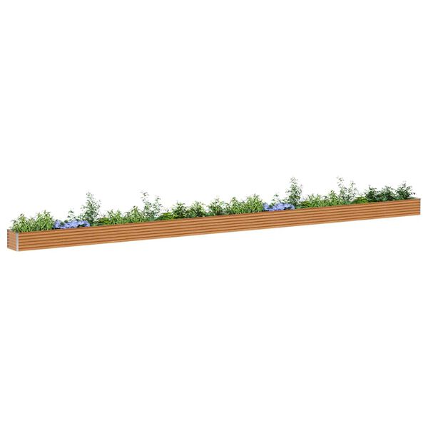 vidaXL H&oslash;ybed Lys Brun 970 x 50 x 36 cm Galvanisert St&aring;l