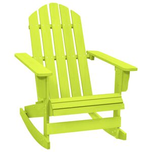 vidaXL Adirondack gyngestol for hage heltre gran gr&oslash;nn