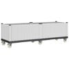vidaXL Plantekasse med hjul hvit 160x50x54 cm PP