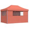 vidaXL Partytelt Terrakotta 279 x 410 x 315 cm Oxford Stoff