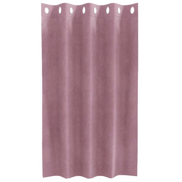 vidaXL Blendingsgardiner 2 pcs M&oslash;rk rosa 140 x 140 cm Fl&oslash;yel