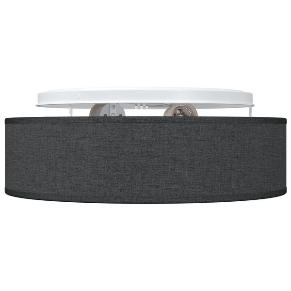 vidaXL Taklampe med s&oslash;kelys Svart 38 x 38 x 13,5 cm stoff