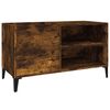 vidaXL Hifi-benk r&oslash;kt eik 84,5x38x48 cm konstruert tre