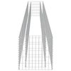 vidaXL Gabion h&oslash;ybed galvanisert st&aring;l 450x50x50 cm