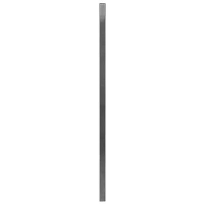 vidaXL Gjerdepanel med stolper pulverlakkert jern 6x1,6 m antrasitt