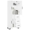 vidaXL Highboard hvit 69,5x34x180 cm konstruert tre