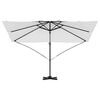 vidaXL Kipp Roma Parasol Beige og svart 352 x 251 x 260 cm