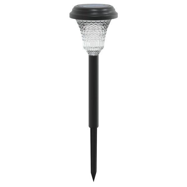 vidaXL Soldrevne lamper med jordplugg 12 stk hvit