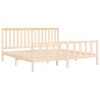 vidaXL Sengeramme med madrass 200x200 cm heltre furu