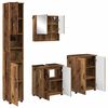 vidaXL Baderomsinnredningssett 4 pcs Gamle tre Konstruert tre & Metall