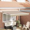 vidaXL Innvendbar Markise Beige 350 x 250 cm Polyester og aluminium