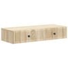 vidaXL Vegghengt Sidebord Sonoma eik 87,5 x 34,5 x 17 cm