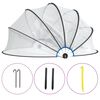 vidaXL Bassengkuppel rund 467x234 cm PVC
