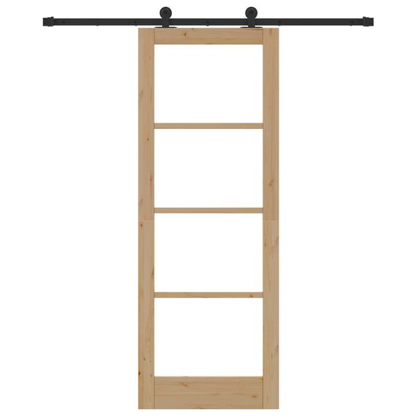 vidaXL Skyved&oslash;r ORKDAL Naturlig og svart 78 x 211 cm