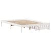 vidaXL Sengeramme uten madrass hvit 160x200 cm heltre furu
