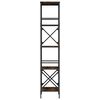 vidaXL Bokhylle 5 etasjer r&oslash;kt eik 59x35x171 cm konstruert tre