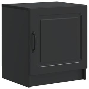 vidaXL Nattbordskap Svart 43 x 34,5 x 47 cm Konstruert tre