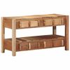 vidaXL TV-skap med skuff Brun 83 x 33 x 46 cm Massiv Reclaim Tre