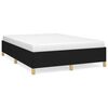 vidaXL Sengeramme uten madrass svart 135x190 cm Double stoff