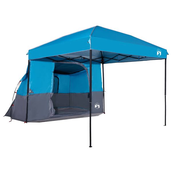 vidaXL Camping Telt Sett med tak 2 pcs Bl&aring; Taffeta og Stoff