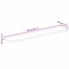 vidaXL Bordplate naturlig kant 140x30x3,8 cm heltre mango