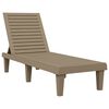 vidaXL Solseng lysebrun 155x58x83 cm polypropylen