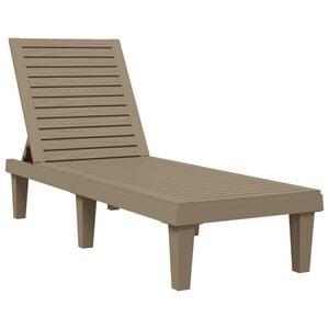 vidaXL Solseng lysebrun 155x58x83 cm polypropylen