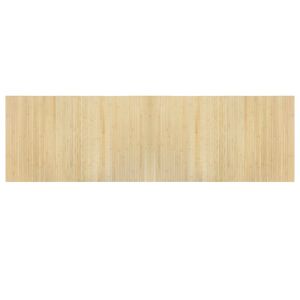 vidaXL Teppe rektangul&aelig;r lys naturell 60x200 cm bambus