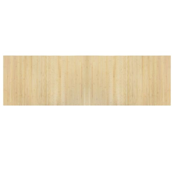 vidaXL Teppe rektangul&aelig;r lys naturell 60x200 cm bambus