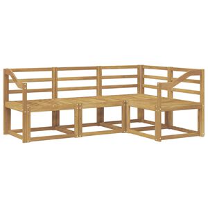 vidaXL Utend&oslash;rs sofa-sett 4 pcs Hvit 185,5 x 126,5 x 73 cm
