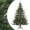 vidaXL Kunstig sammensatt juletre 120 cm 150 LED-lys Varmhvit
