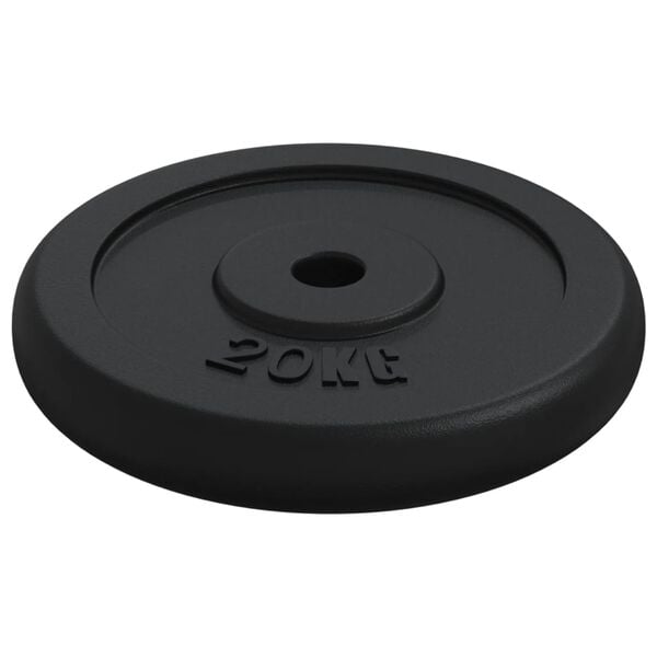 vidaXL Vektskive 20 kg st&oslash;pejern