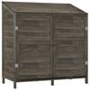 vidaXL Hageskur antrasitt 102x52x112 cm heltre gran
