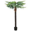 vidaXL Kunstig palmetre med potte 215 cm gr&oslash;nn
