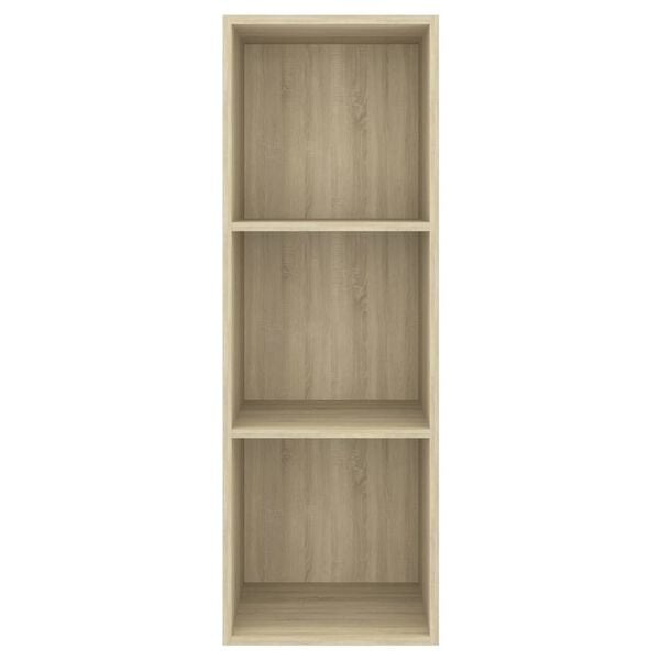 vidaXL Vegghengt TV-benk sonoma eik 37x37x107 cm konstruert tre