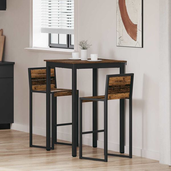 vidaXL St&aring;ende Bar Bord Konstruert tre