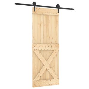 vidaXL Skyved&oslash;r 80 x 210 cm Massiv Furu Tre (Ubehandlet)
